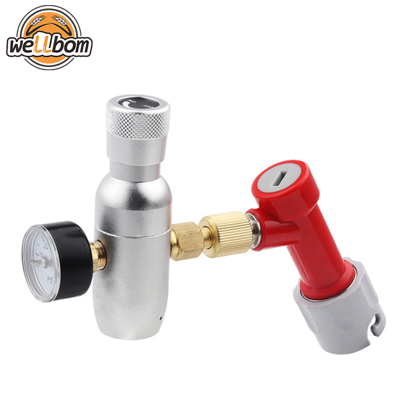 Regulator CO2 Keg Charger Kit 0-150 PSI With Pin Lock Gas Disconnect for Draft Beer Soda,New Products : wellbom.com